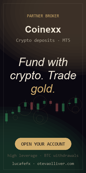 Coinexx — open a trading account with the lucafefx partner link